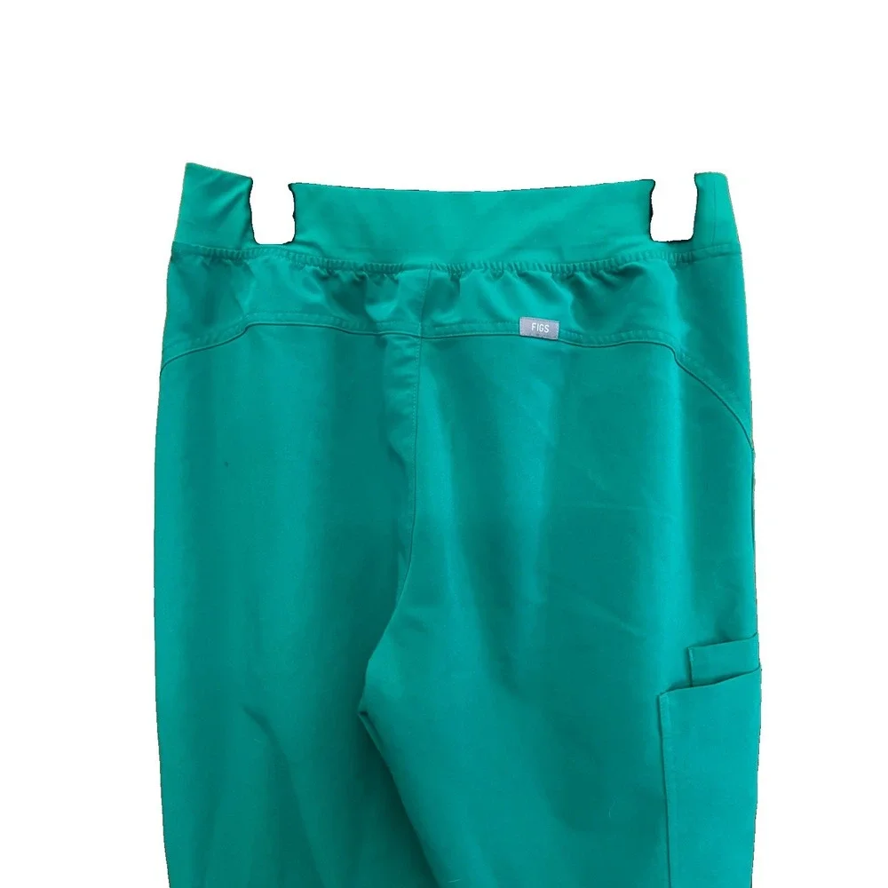 FIGS Technical Collection Womens Scrub Pants Green Sz Med/Tall